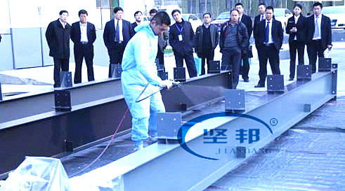 水性環氧防腐涂料施工現場