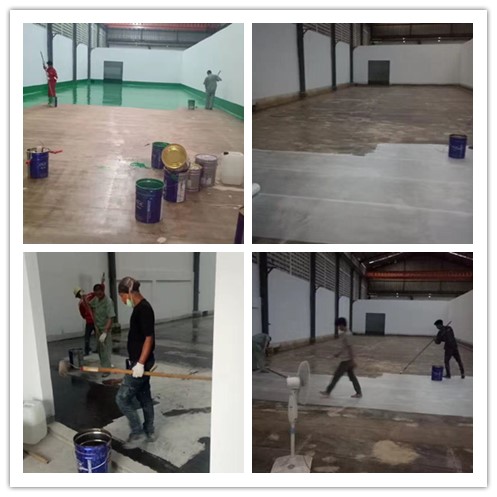 印尼鍍鋅有限公司2500㎡五布八油耐酸地坪